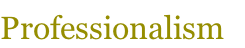 Professionalism